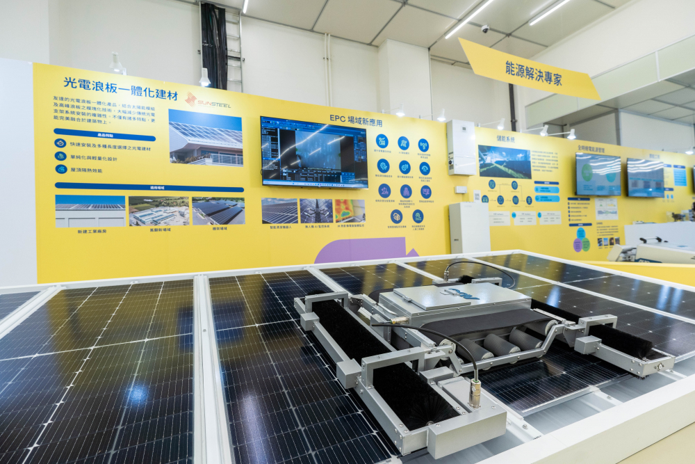 球盟会积极冲刺再生能源，在太阳光电案场的建置扩及全台，预计2023年累计完工建置光电装置量将超过500MW，挤身全台五大光电系统建置商之列